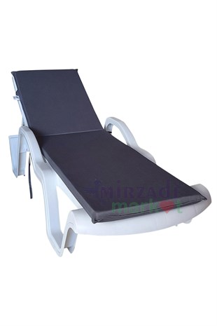 Mi̇rzade Şezlong Mi̇nderi̇ Standart Su Geçi̇rmez Malzeme-K.Gri̇ | Su Geçirmez Şezlong Minderi – 5 cm Sünger