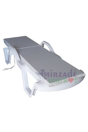 Mi̇rzade Şezlong Mi̇nderi̇ Standart Su Geçi̇rmez Malzeme-Krem | Su Geçirmez Şezlong Minderi – 5 cm Sünger