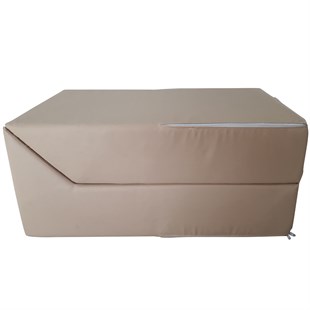 Katlanır Sunbed Güneşlenme Minderi - Açık Bej | Taşınabilir, Su Geçirmez | Mirzade