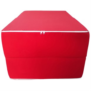 Katlanır Sunbed Güneşlenme Minderi - Kırmızı | Taşınabilir, Su Geçirmez | Mirzade