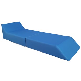 SUN BED KATLANIR ŞEZLONG MİNDERİ SU GEÇİRMEZ KUMAŞ 22 DANSİTE SÜNGER ÜCRETSİZ KARGO-SAKS MAVİ