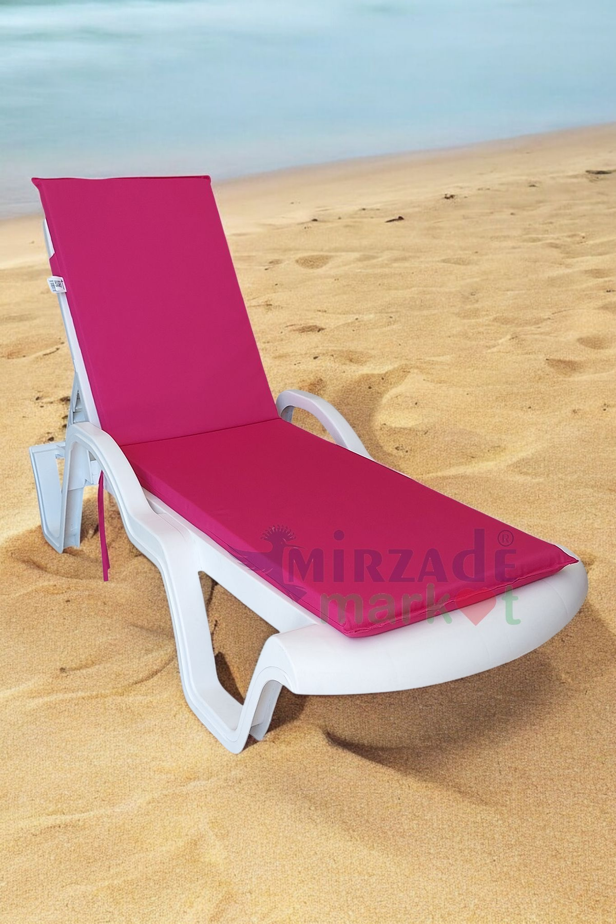 Mi̇rzade Şezlong Mi̇nderi̇ Standart Su Geçi̇rmez Malzeme-Pembe | Su Geçirmez Şezlong Minderi – 5 cm Sünger