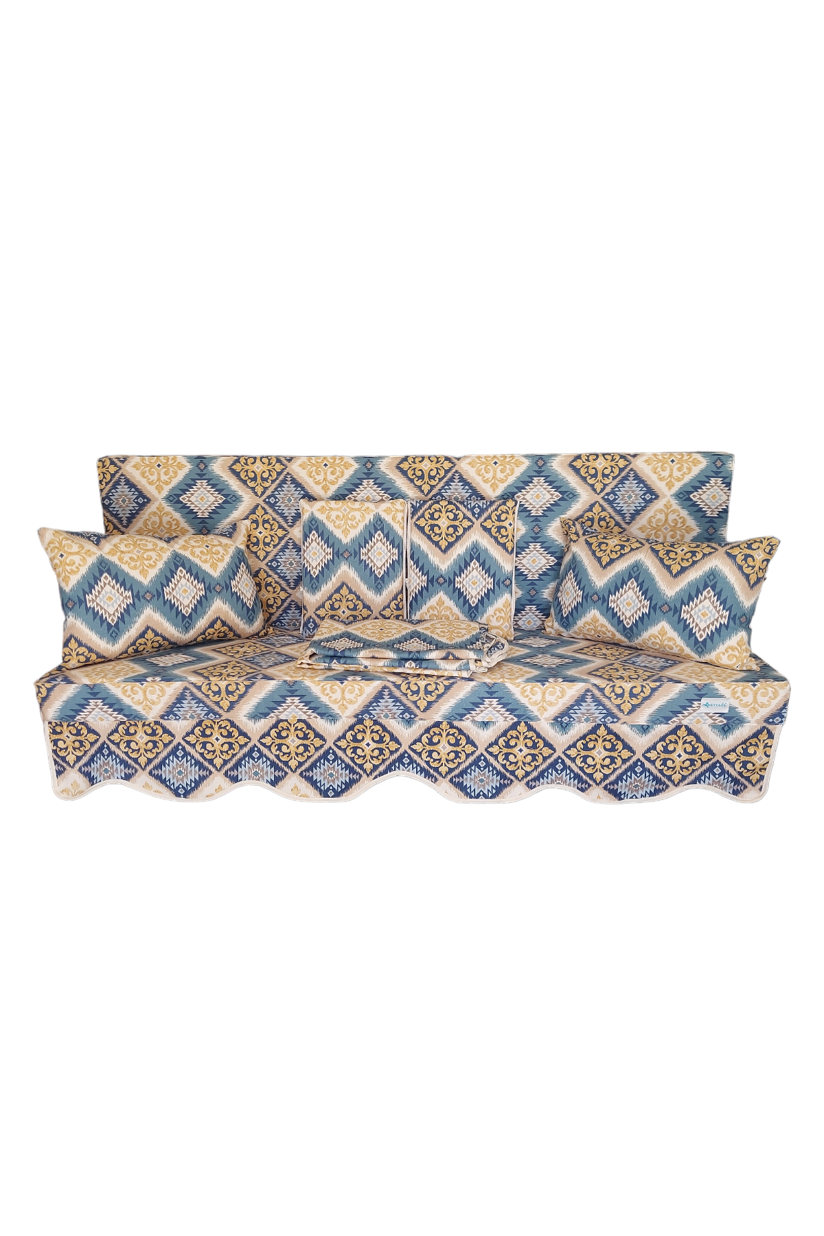 MİRZADE ELİT SALINCAK MİNDERİ SU İTİCİ KUMAŞ GRİ SÜNGER FERMUARLI SET-prm 093495 v003