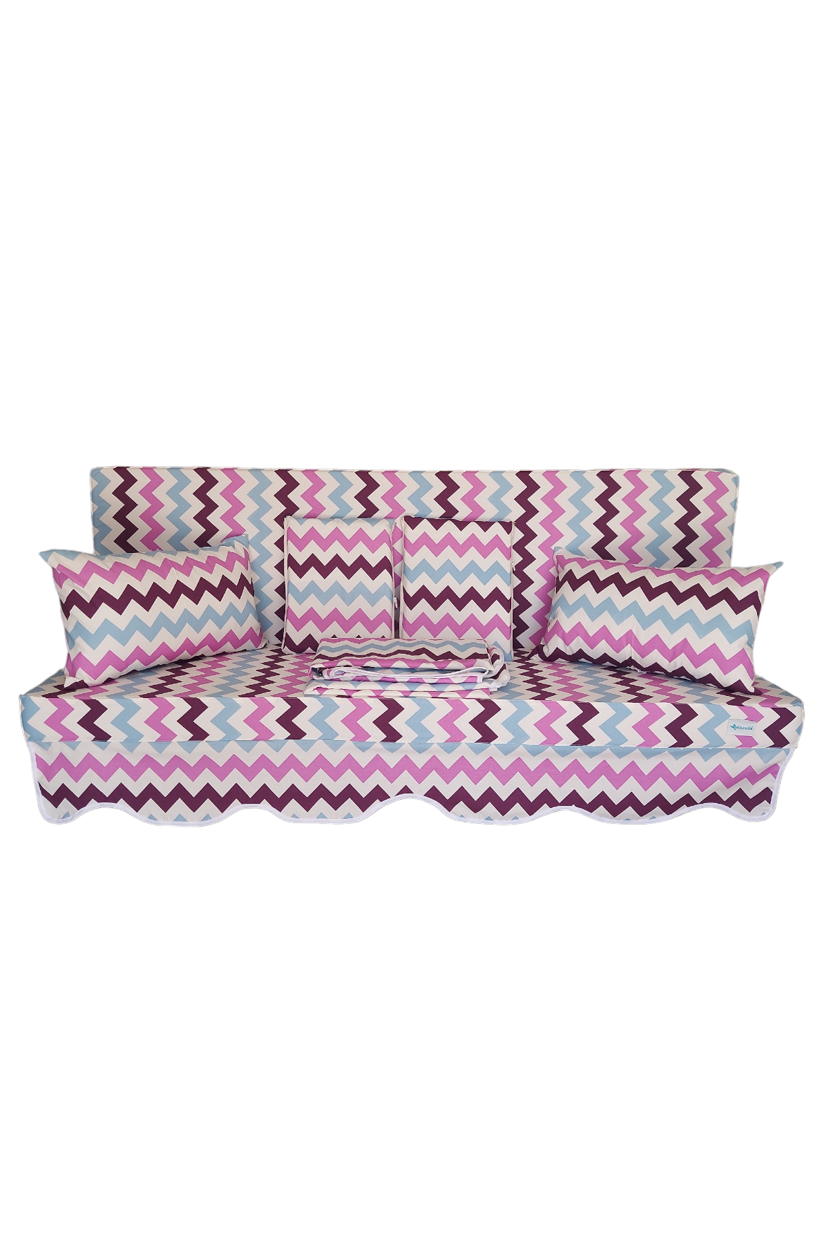 MİRZADE ELİT SALINCAK MİNDERİ SU İTİCİ KUMAŞ GRİ SÜNGER FERMUARLI SET--prm 042160 v4