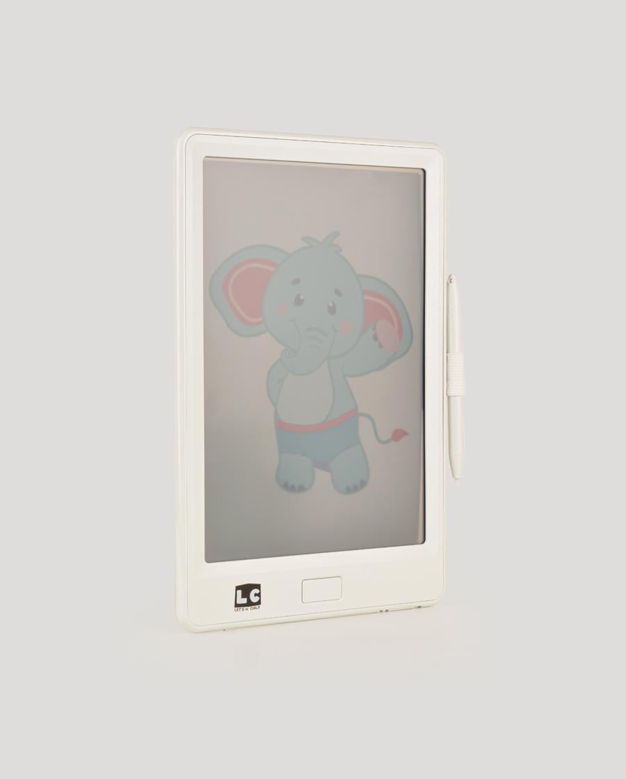 10 inch Şeffaf LCD Dijital 4 Adet Çizim Kartlı Tablet- Beyaz