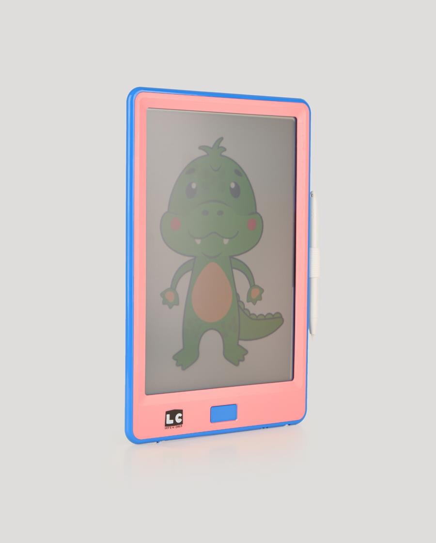 10 inch Şeffaf LCD Dijital 4 Adet Çizim Kartlı Tablet- Pembe