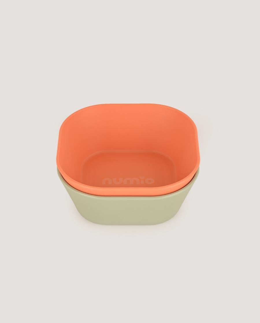 Numio 2'li Kare Kase Sage Green-Peach