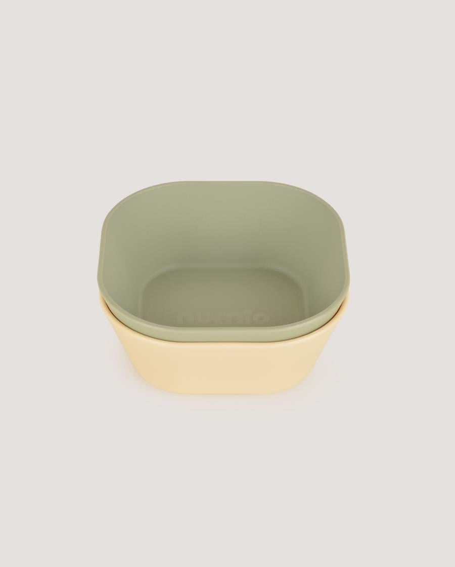 Numio 2'li Kare Kase Sage Green-Vanillia