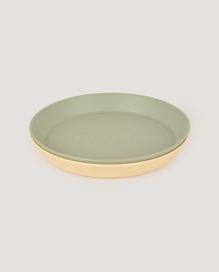 Numio Yuvarlak Tabak 2 li & Sage Green-Vanillia