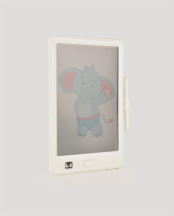 10 inch Şeffaf LCD Dijital 4 Adet Çizim Kartlı Tablet- Beyaz