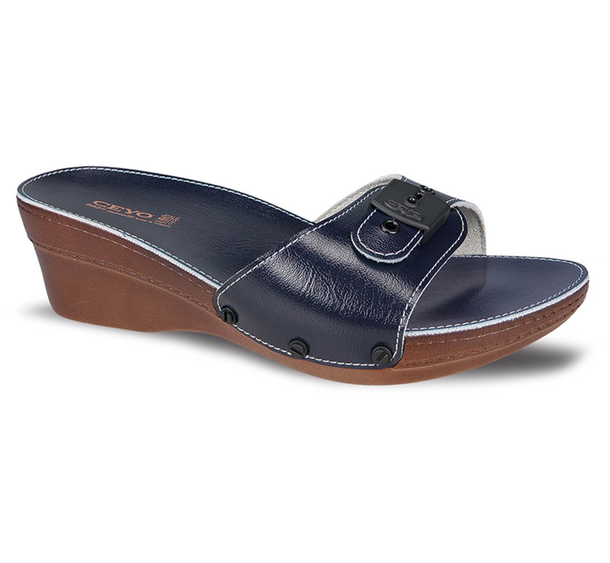 Lacivert Ceyo 9927 Kadın Terlik