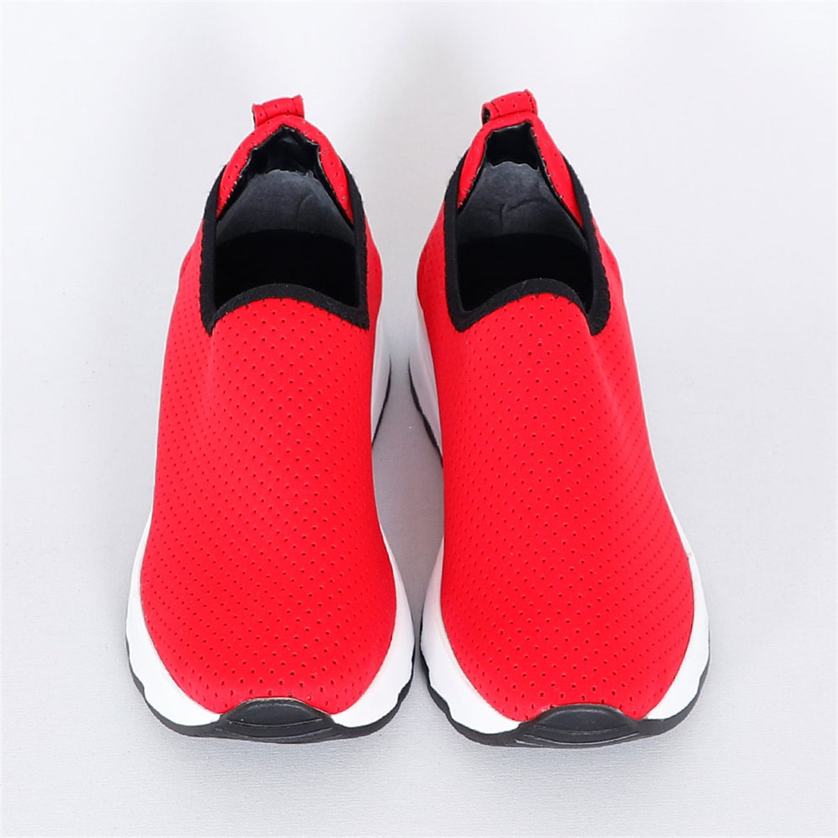 Kırmızı Düz Taban Fileli Kadın Spor Ayakkabı 3001 Fiyatı ve Modelleri