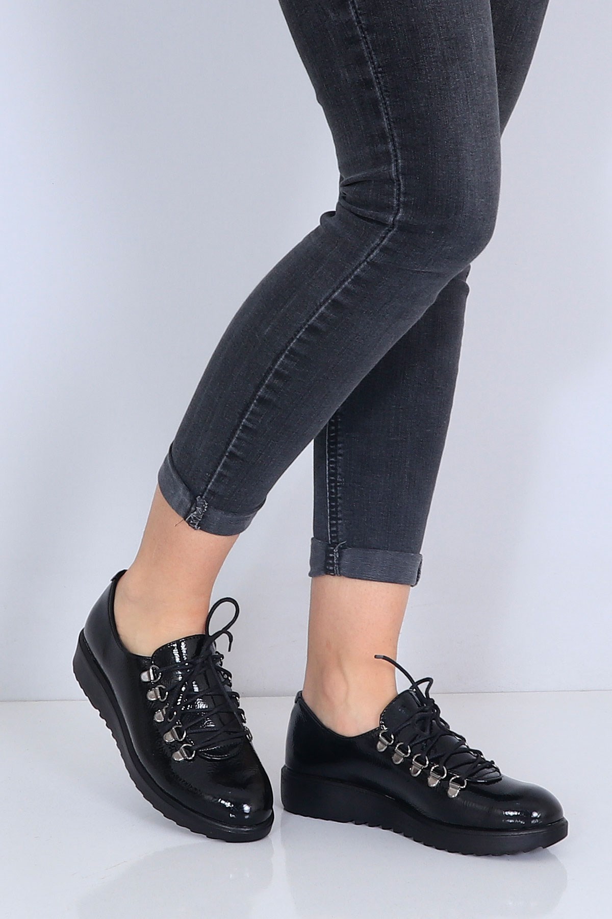 Siyah rugan Düz Taban Kadın Ayakkabı 503 Fiyatı ve Modelleri