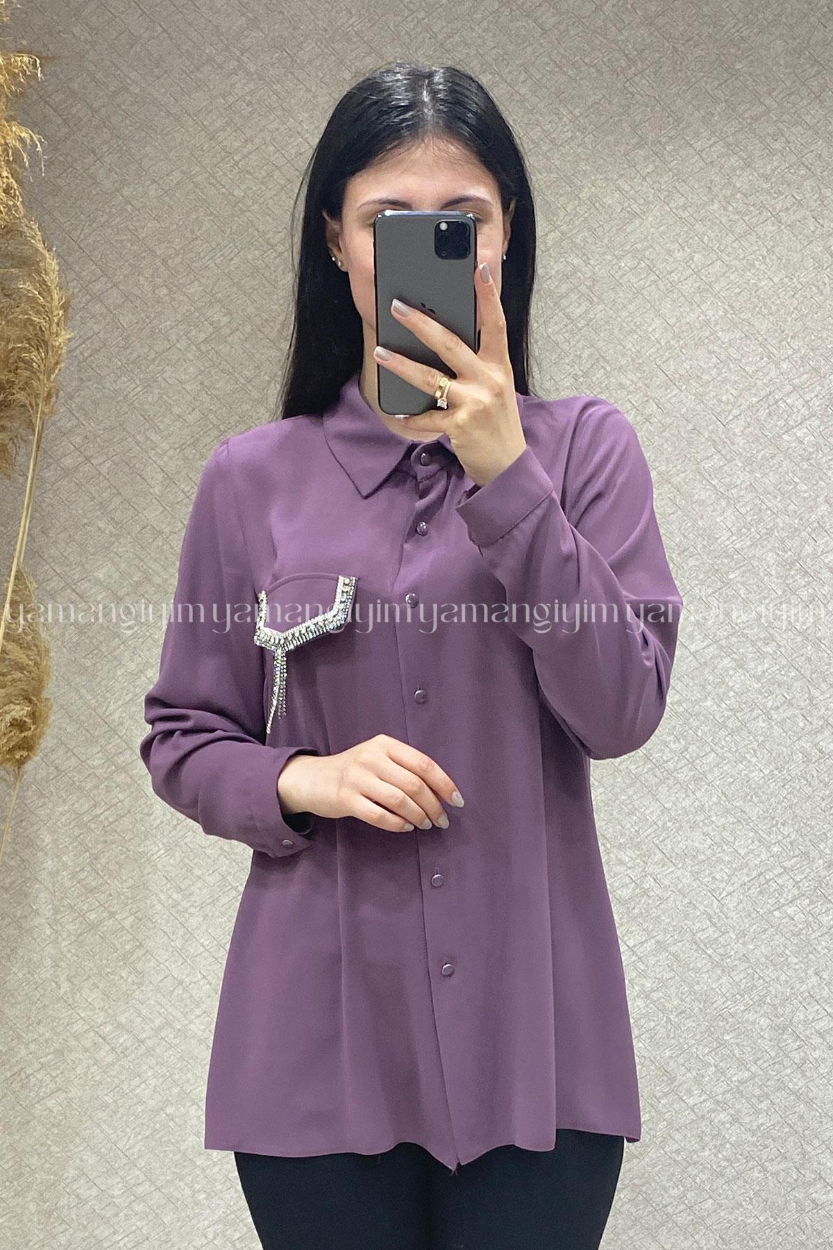 5334 ALYAKA GÖMLEK - Lila