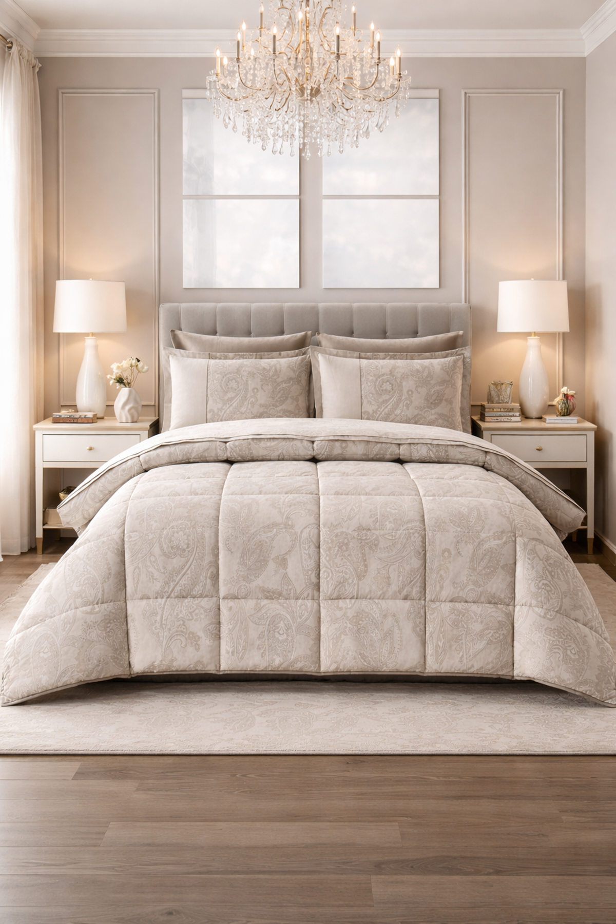 Özdilek Nostalgic Uyku Seti Çift Kişilik - BEJ