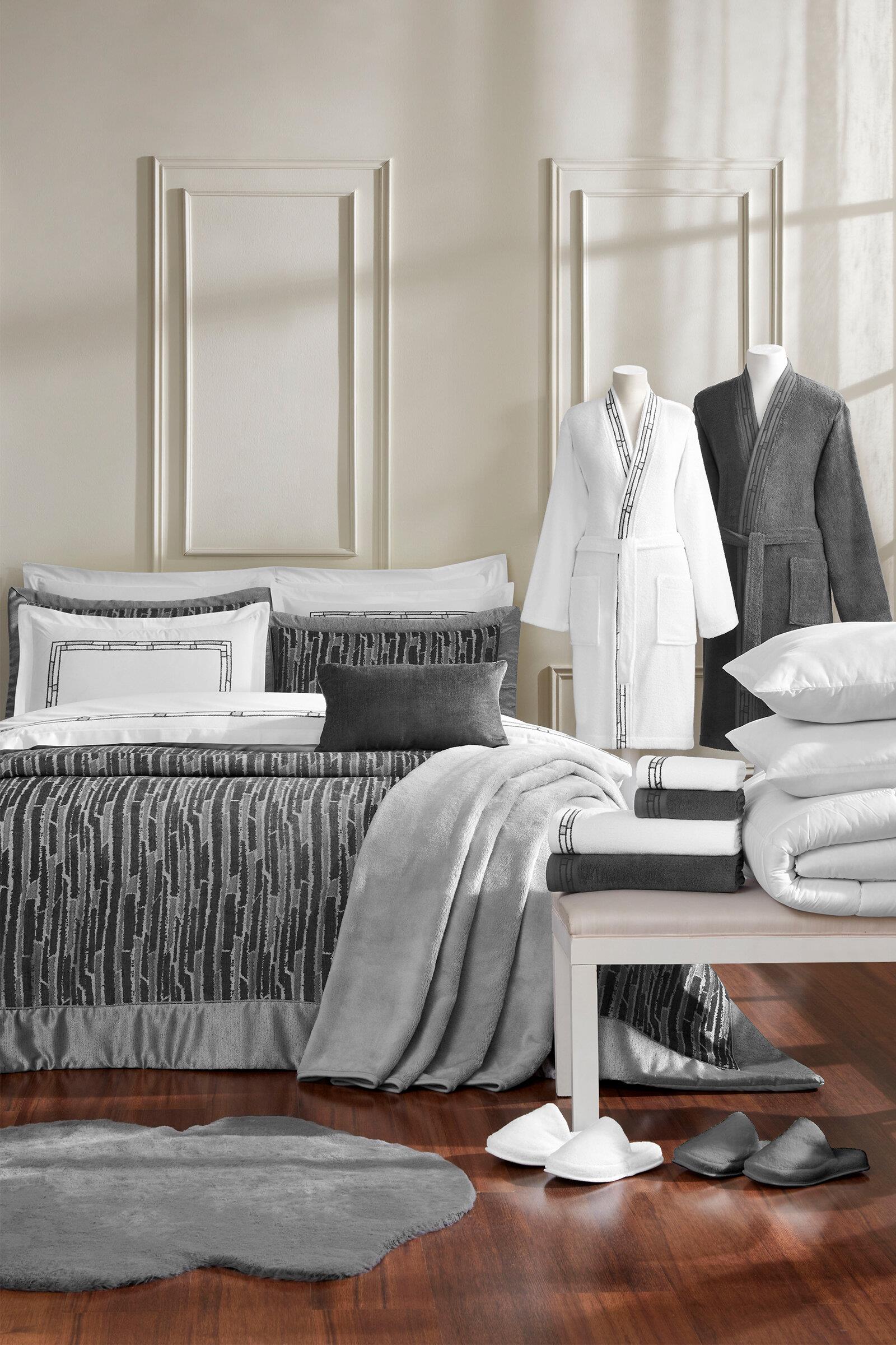 Özdilek Velluto Çeyiz Seti 27 Parça - GRİ