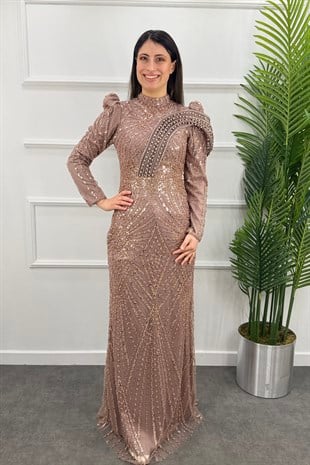 AysudeTesettür Abiye - BAKIR