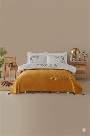 Nev Bloom Battaniyeli Nevresim Takımı 7 Parça - HARDAL