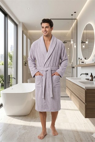 Özdilek Kadın/Erkek Unisex Bornoz - GRİ