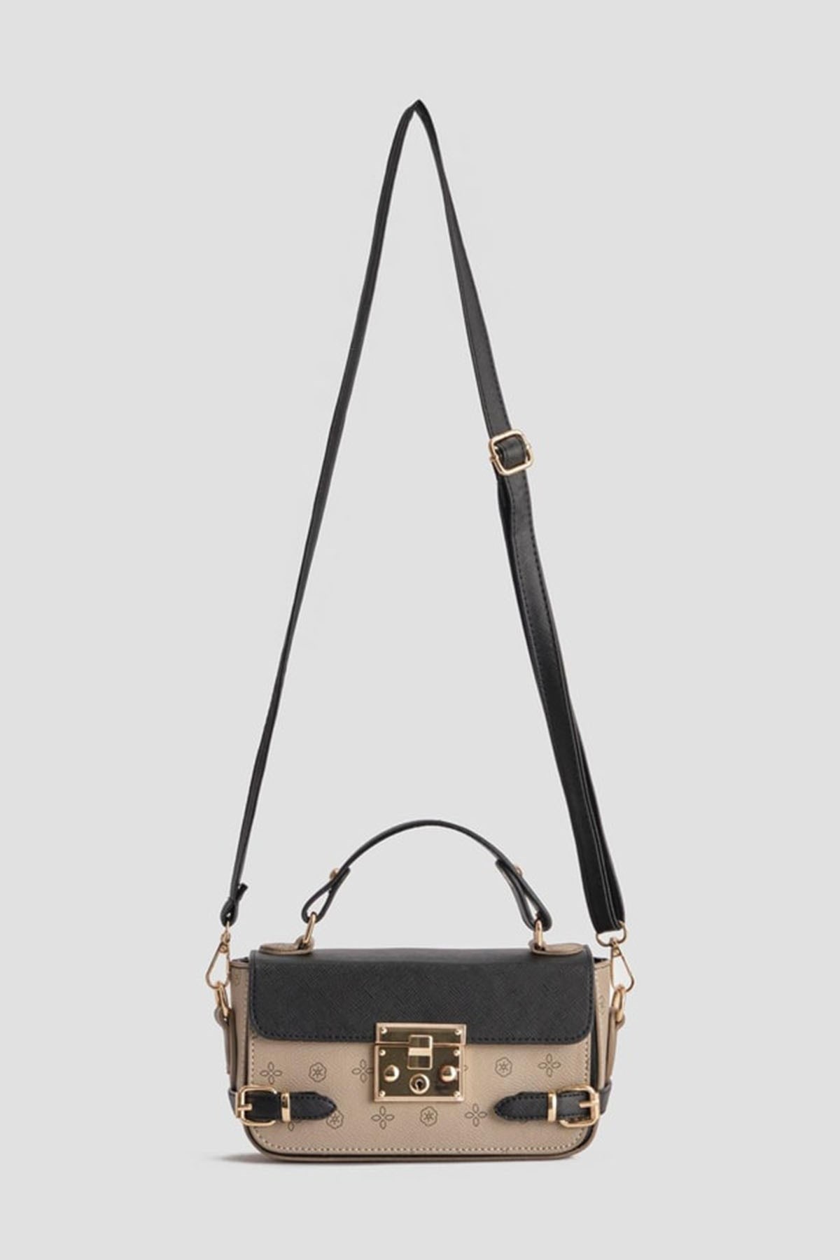 359 ARMİNE ÇANTA BASKILI - Vizon