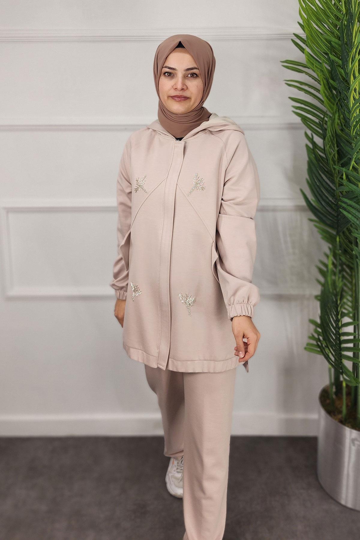 1100 Bayan Takım - Bej