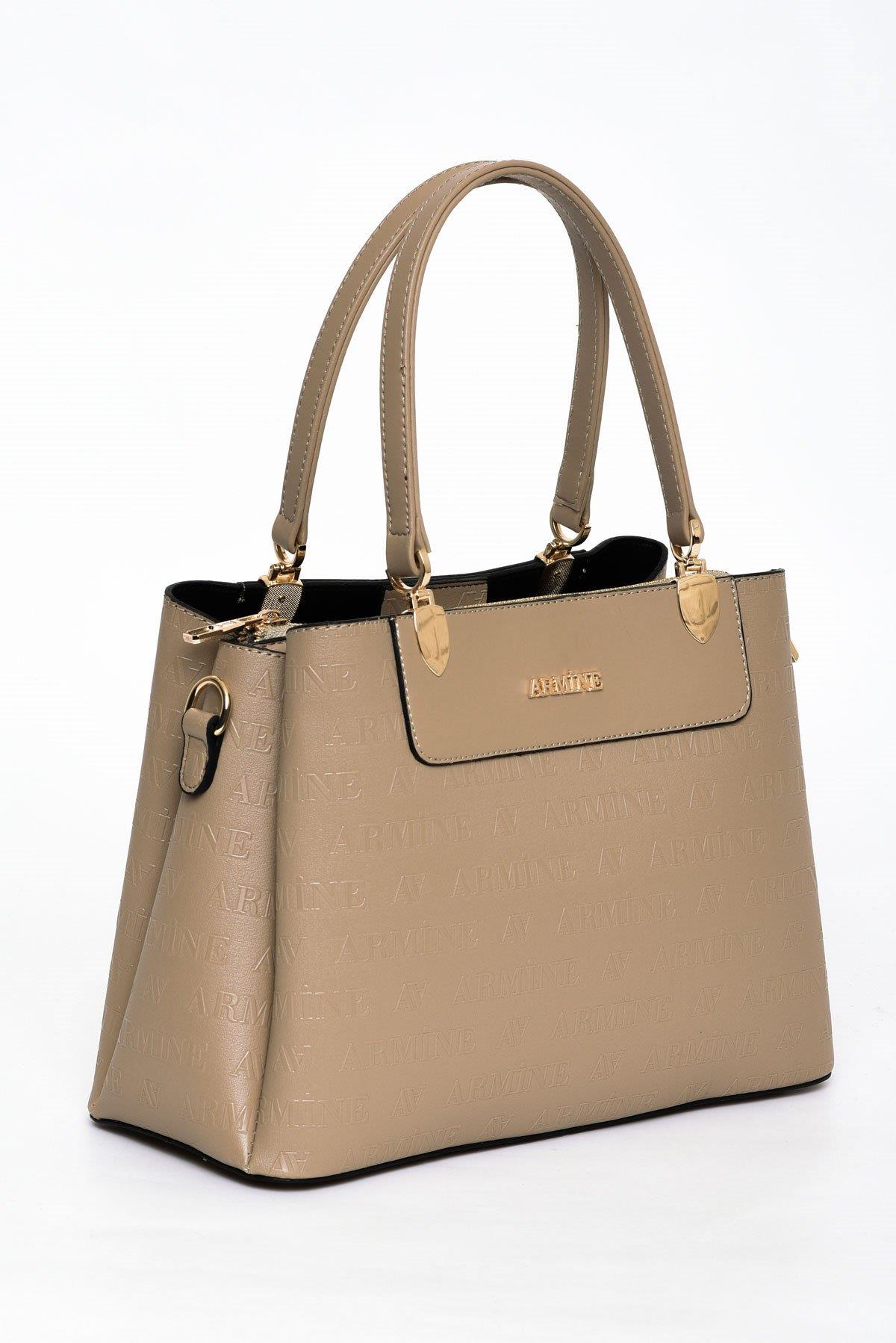 206 ARMİNE BAYAN ÇANTA LAZER - Vizon