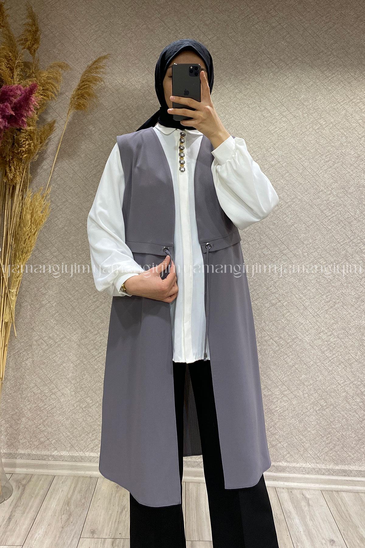 2068 ALYAKA YELEK - Gri