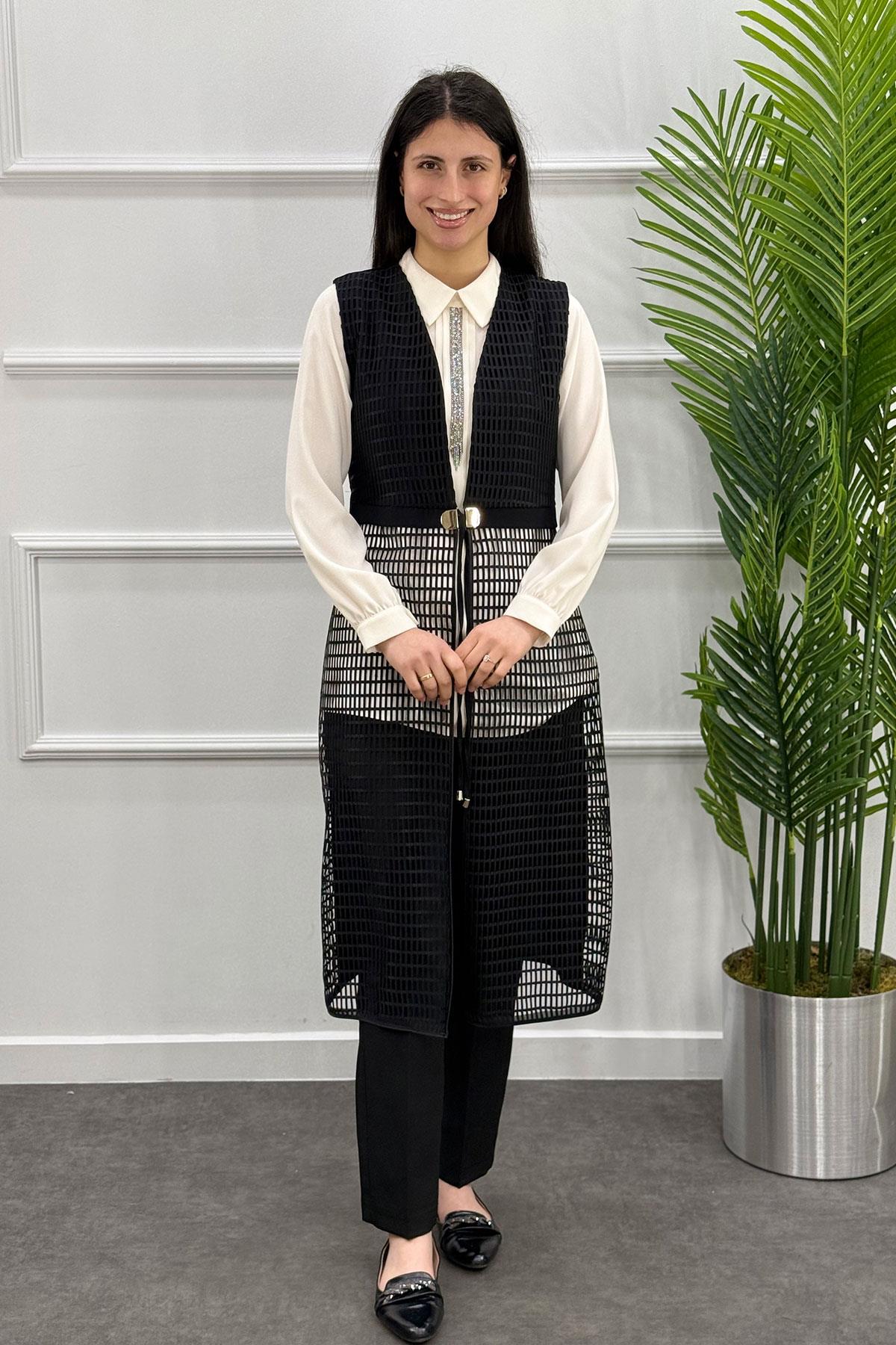 2087 Alyaka Yelek - Siyah