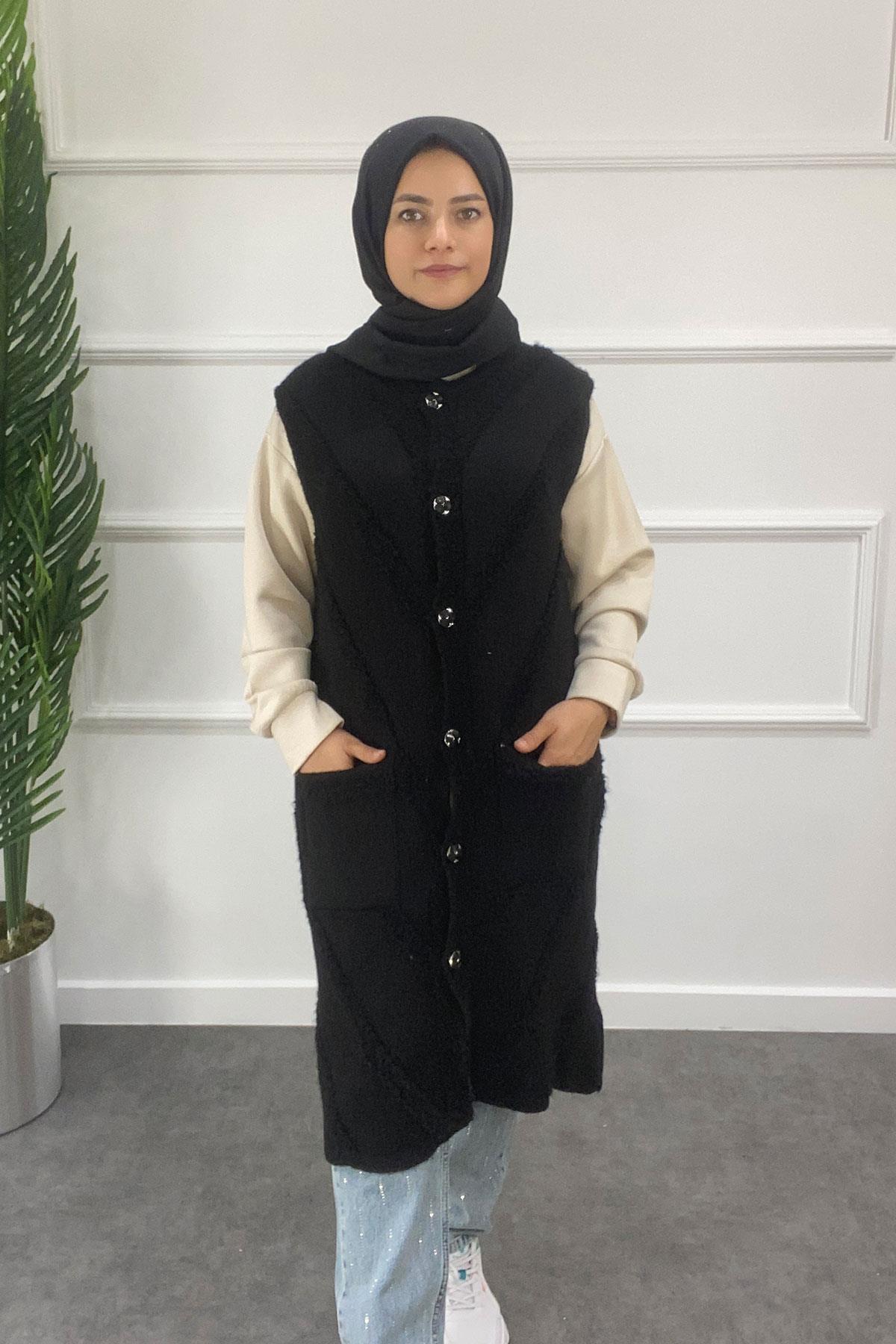 3035 GAYE YELEK - Siyah