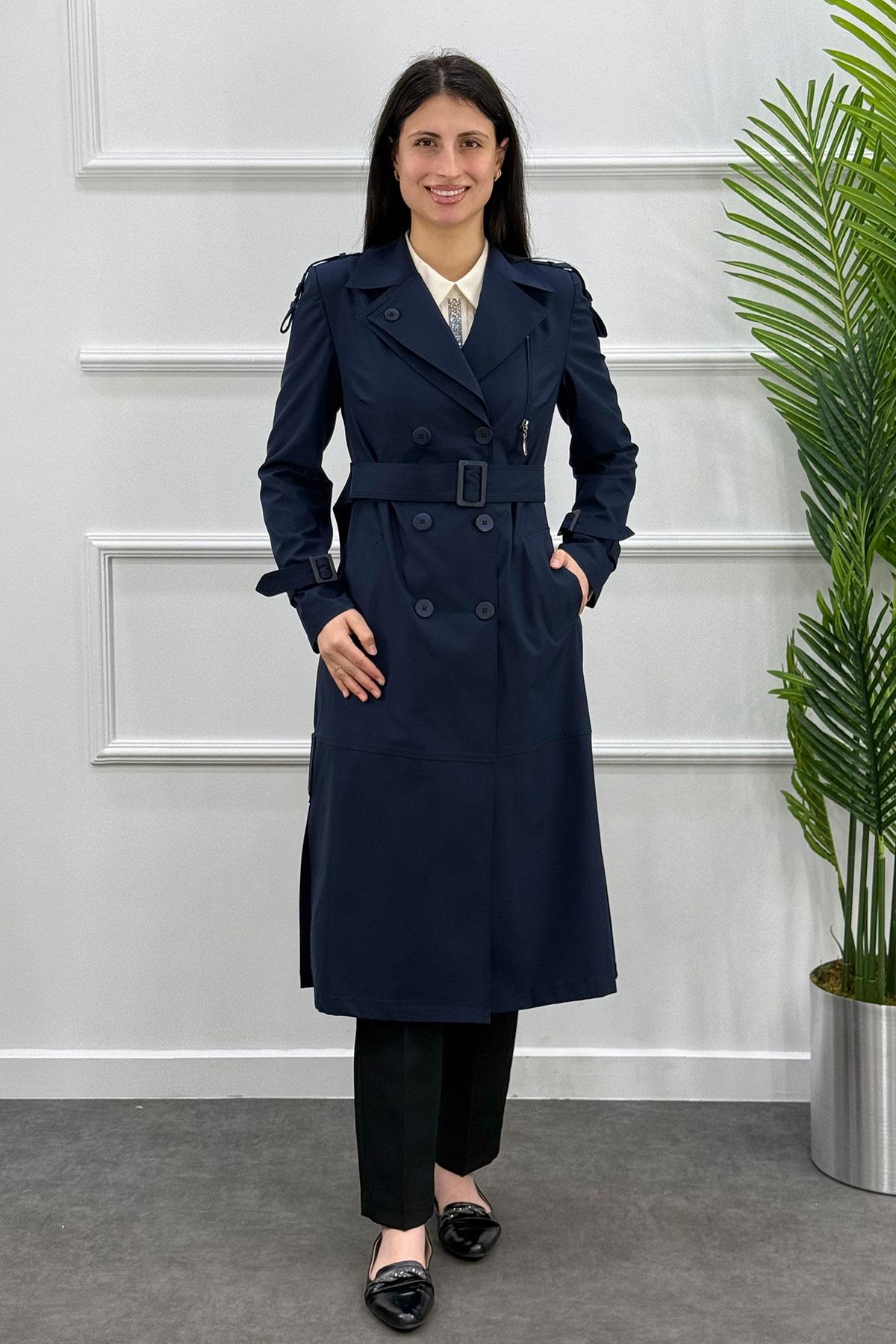 3376 Alyaka Trenç Kap - Lacivert