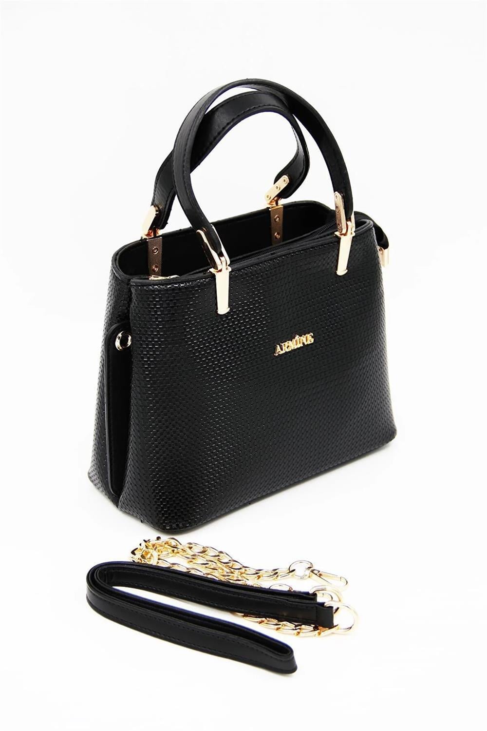 351 ARMİNE BAYAN ÇANTA - Siyah-P