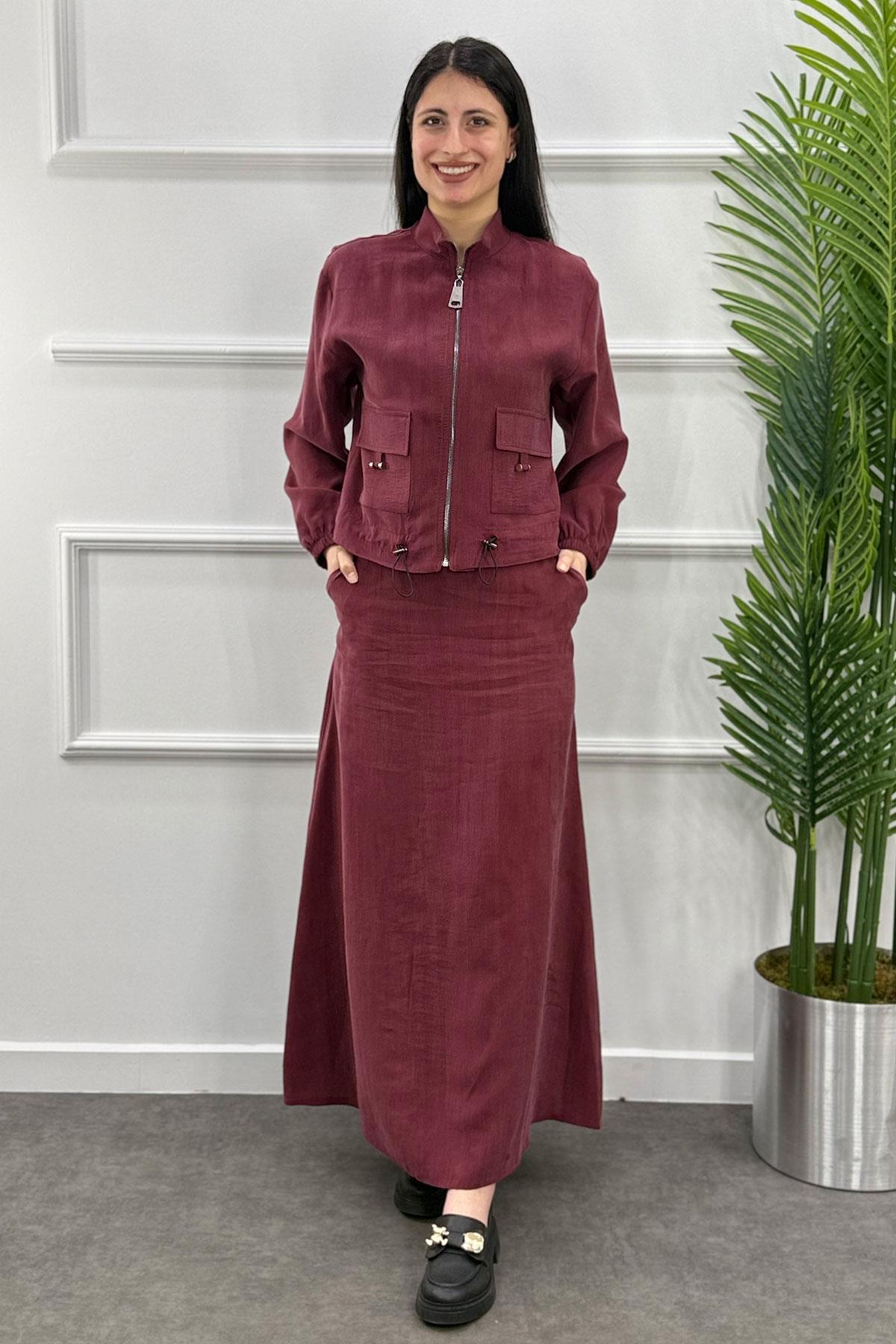 4200 Tesla Etekli Takım - Bordo