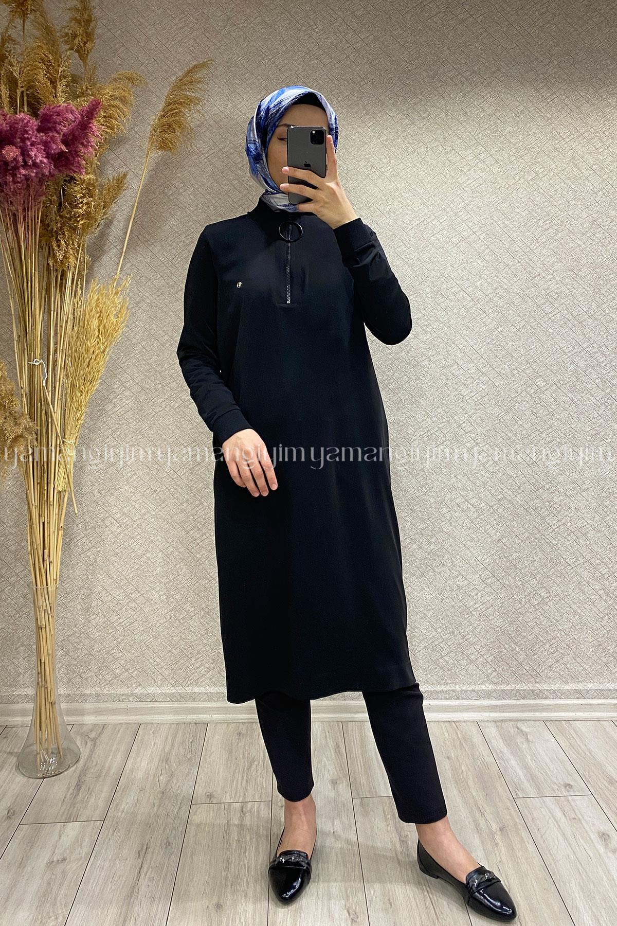 436 Armine Trend Tunik - Siyah