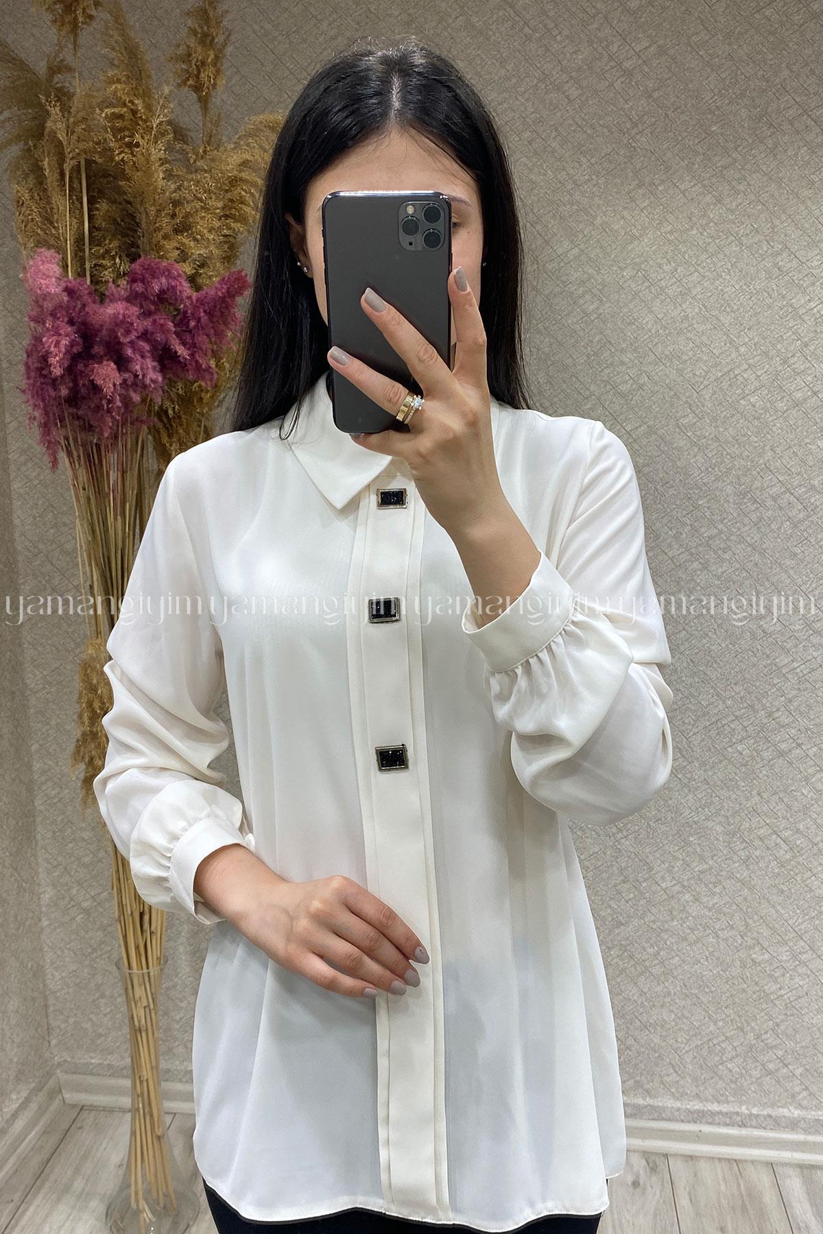 5332 ALYAKA GÖMLEK - Ekru