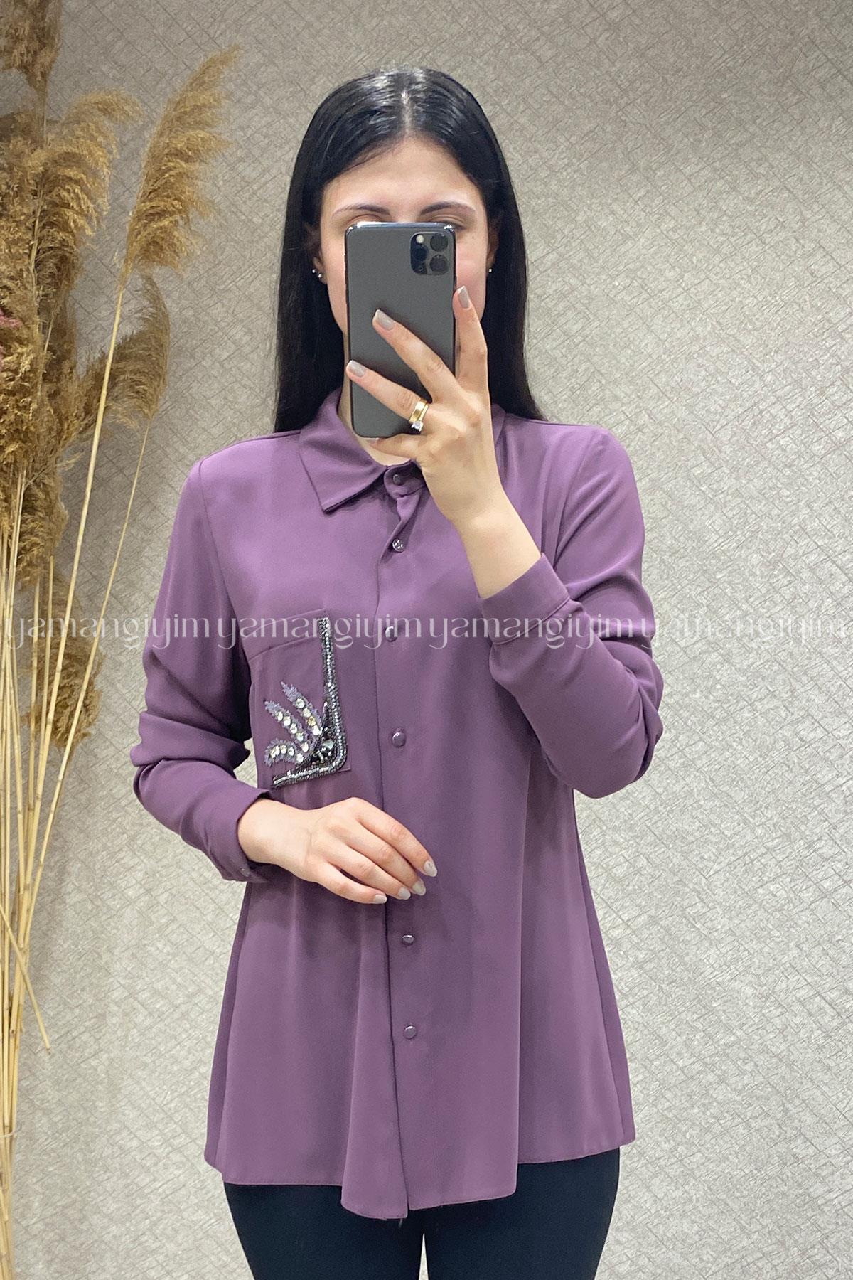 5336 ALYAKA GÖMLEK - Lila