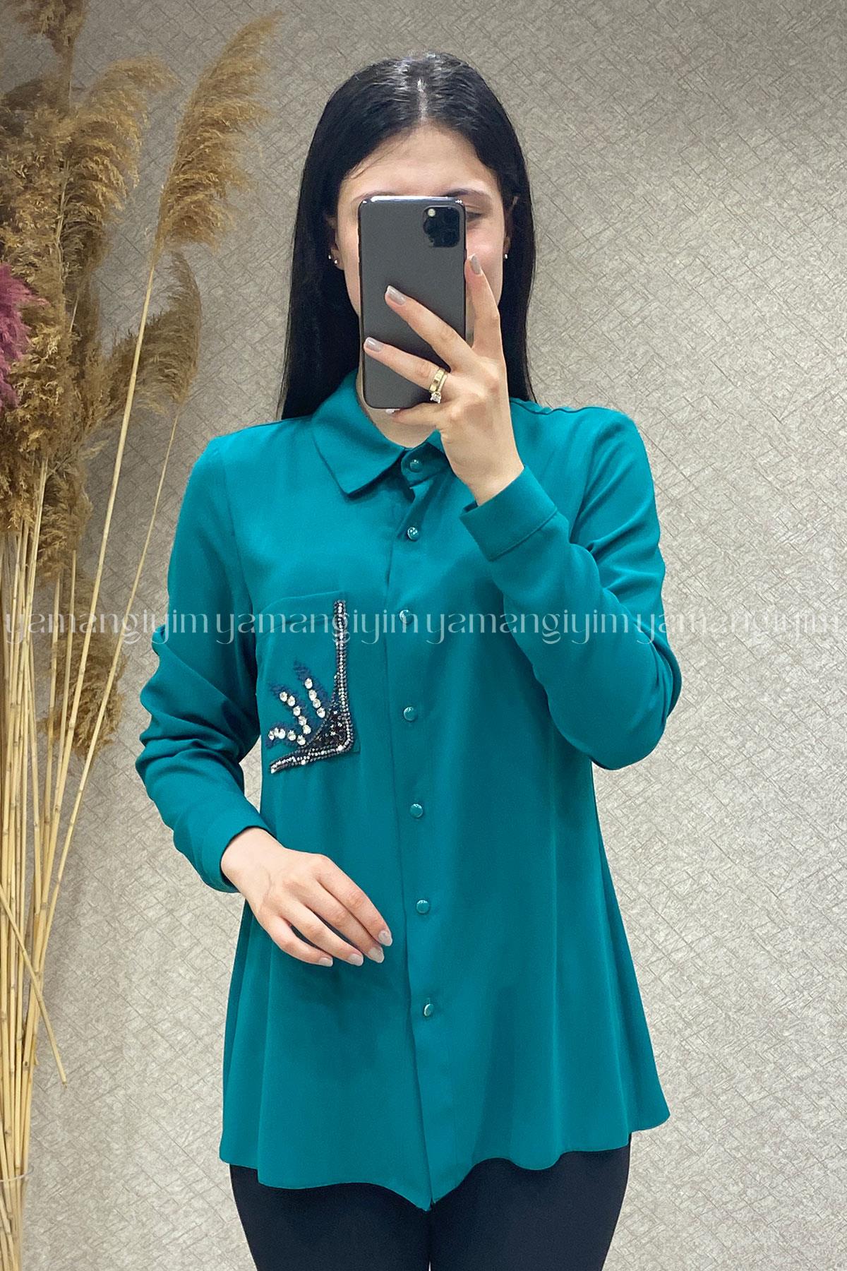 5336 ALYAKA GÖMLEK - Yeşil