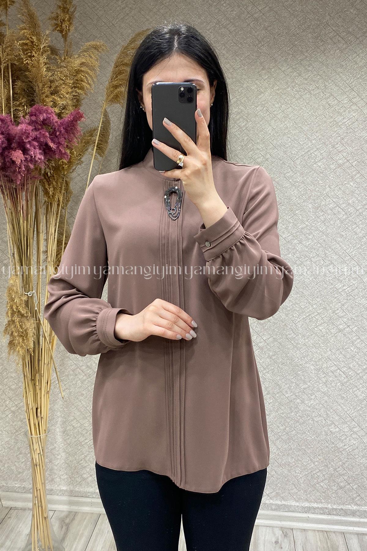 5340 ALYAKA GÖMLEK - Kahve