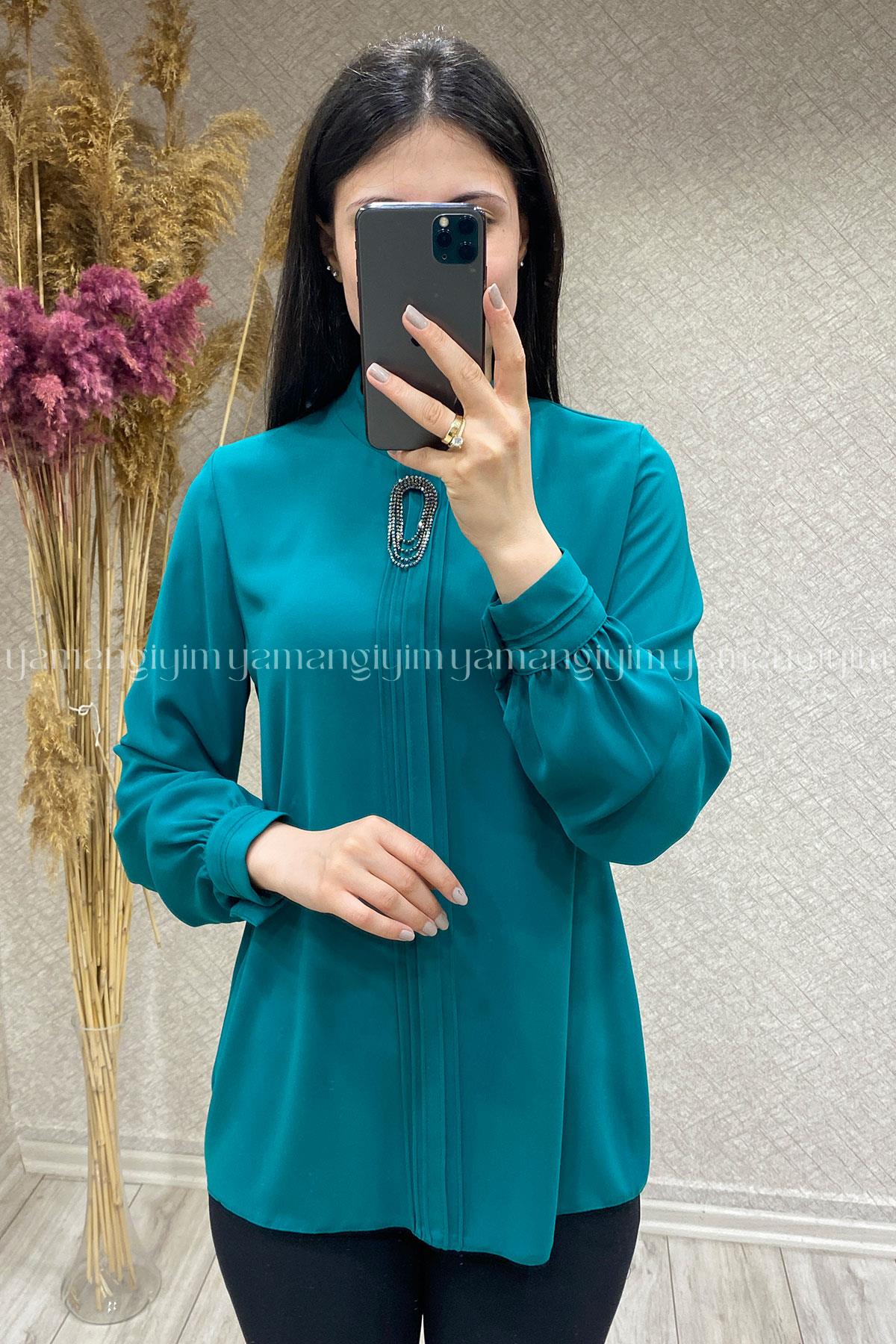 5340 ALYAKA GÖMLEK - Yeşil