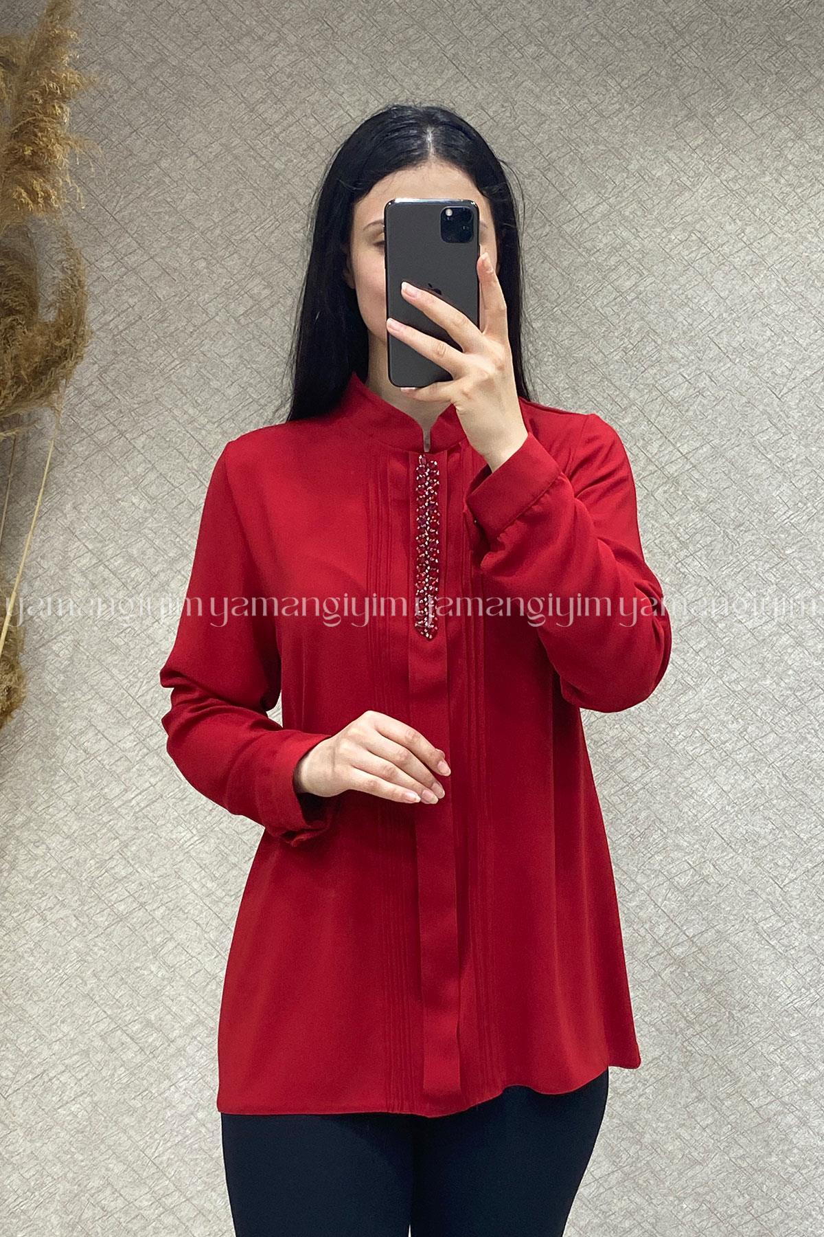 5341 ALYAKA GÖMLEK - Kırmızı