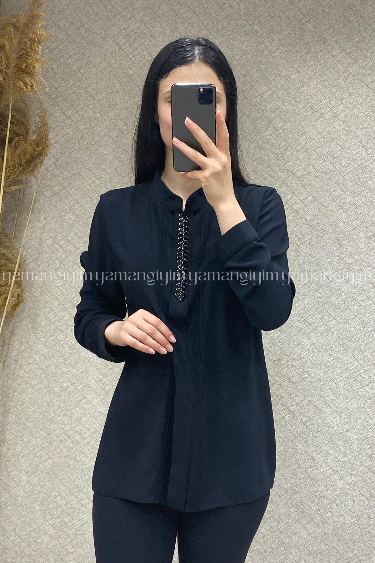 5341 ALYAKA GÖMLEK - Siyah