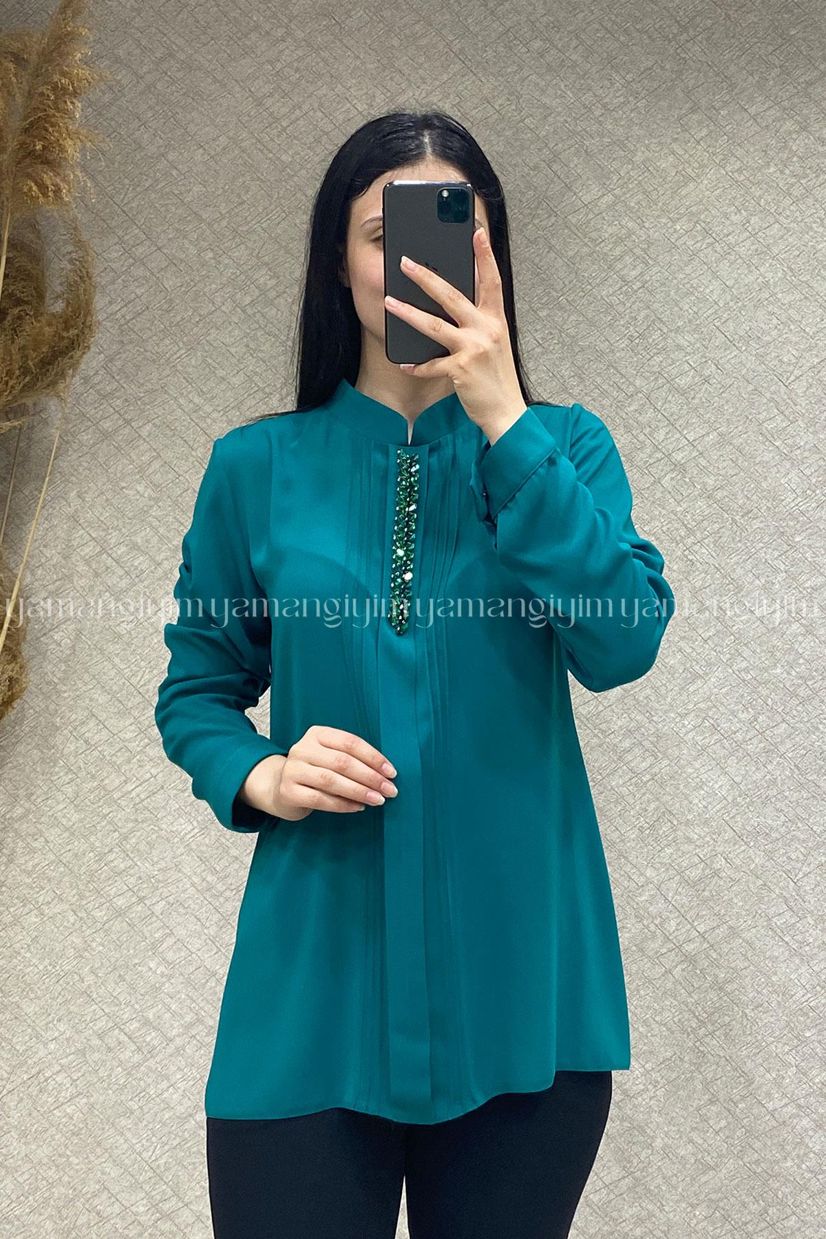 5341 ALYAKA GÖMLEK - Yeşil