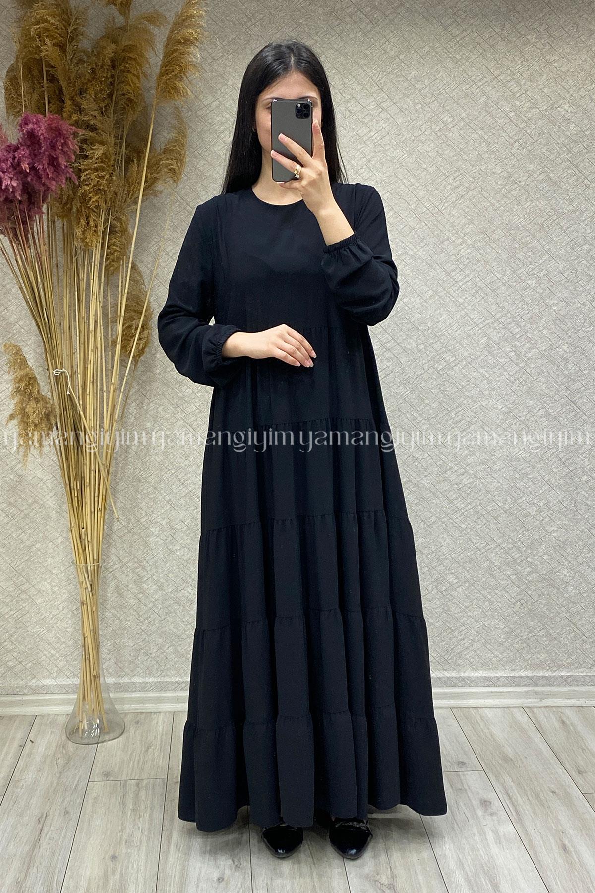 8617 MUSAB ELBİSE - Siyah