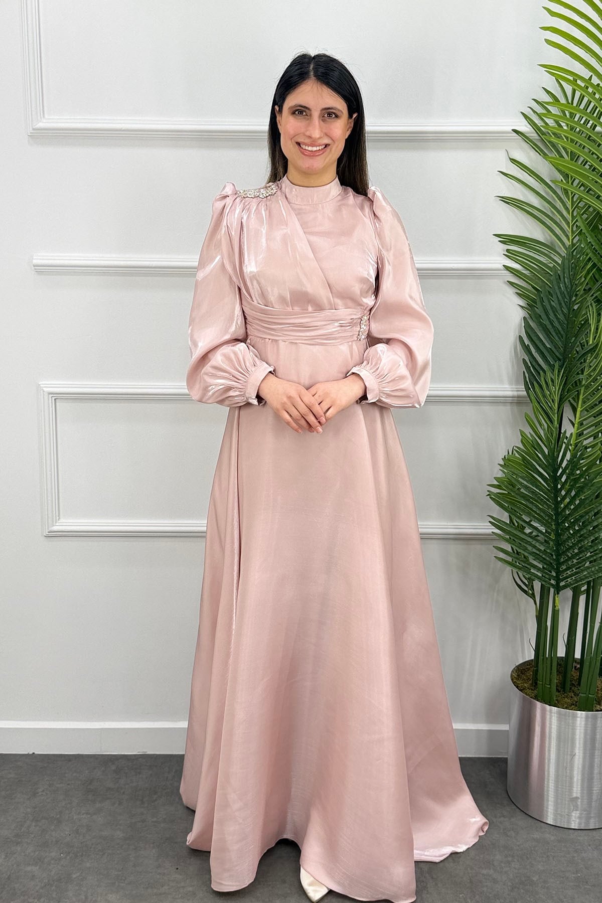 Aysima Tesettür Abiye - PUDRA