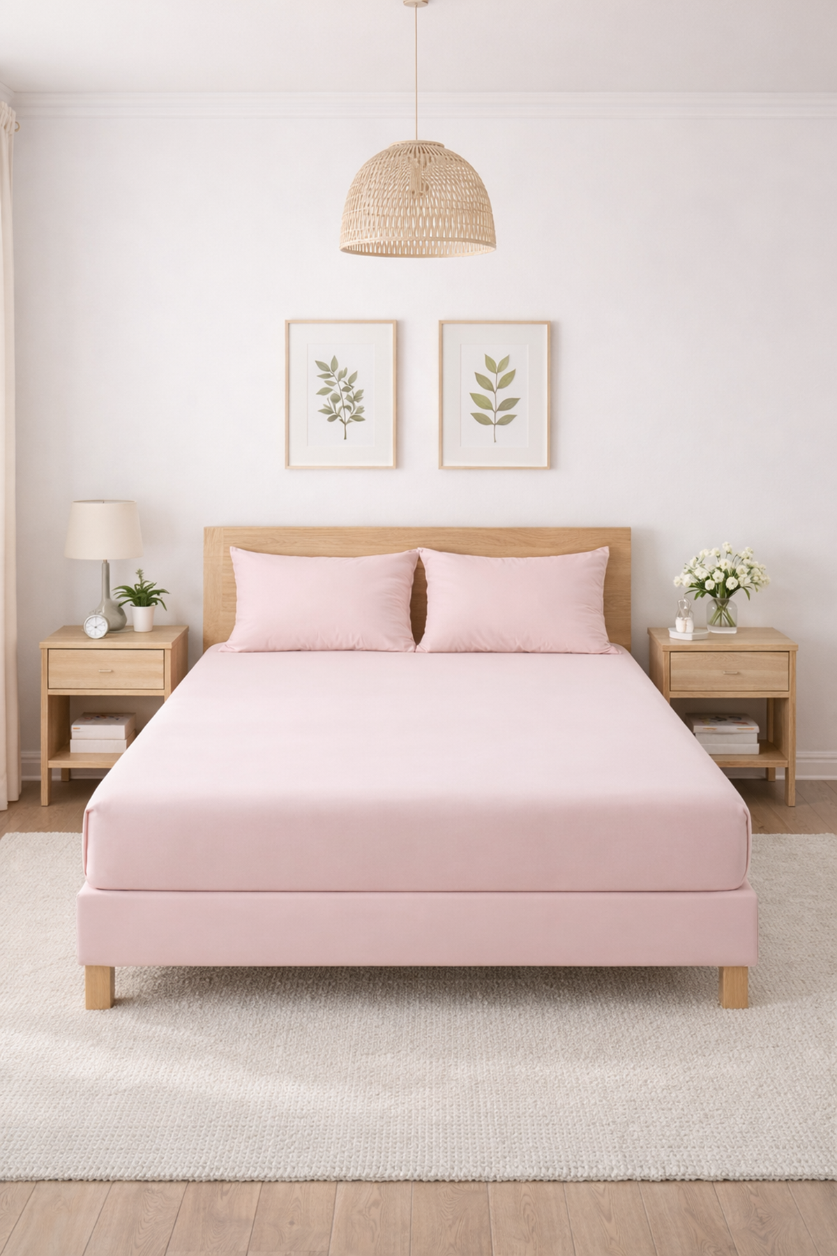 Özdilek Çift Kişilik Colourist Çarşaf - PUDRA