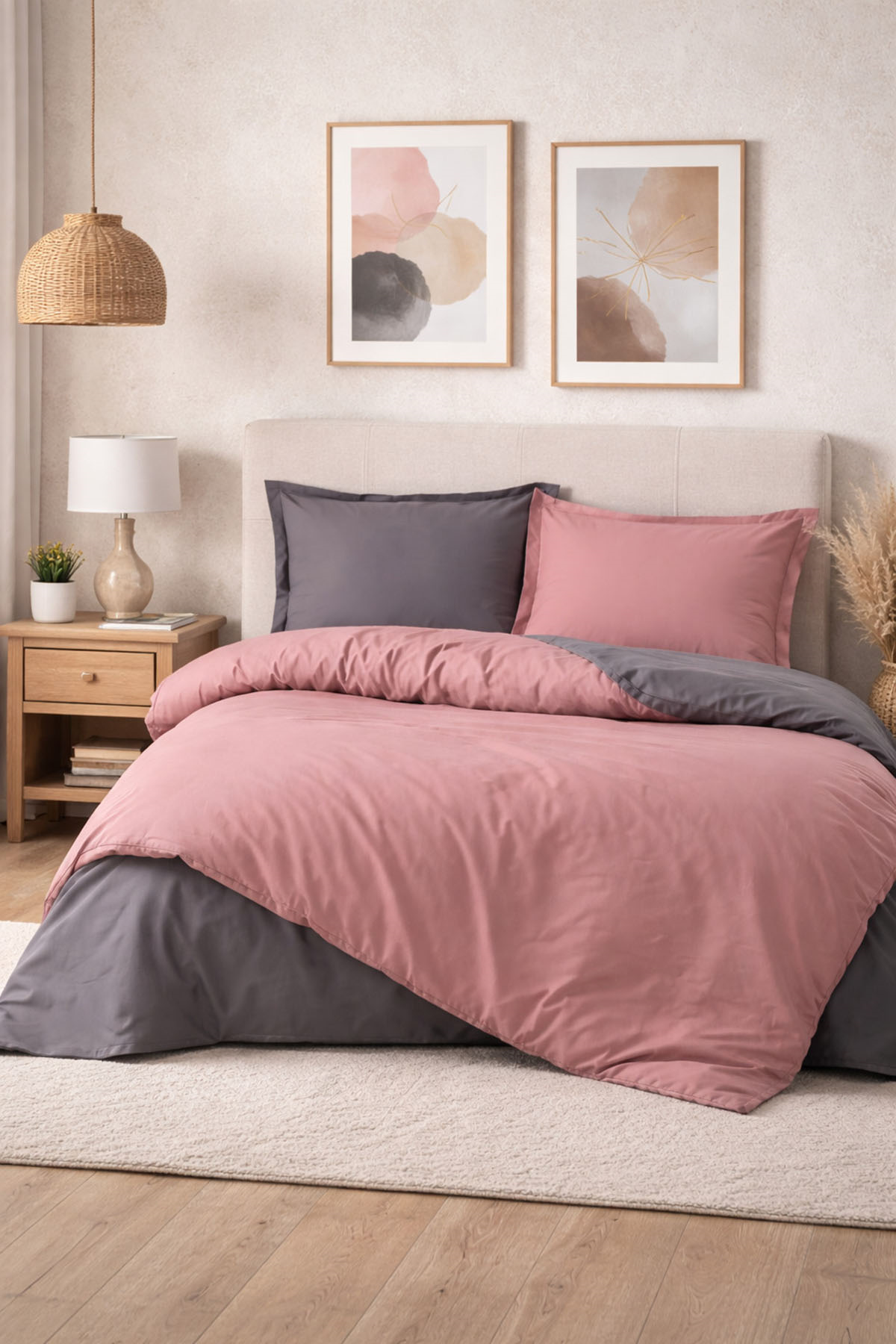 Özdilek Colormix Nevresim Takımı Çift Kişilik - AMETİST-ANTRASİT