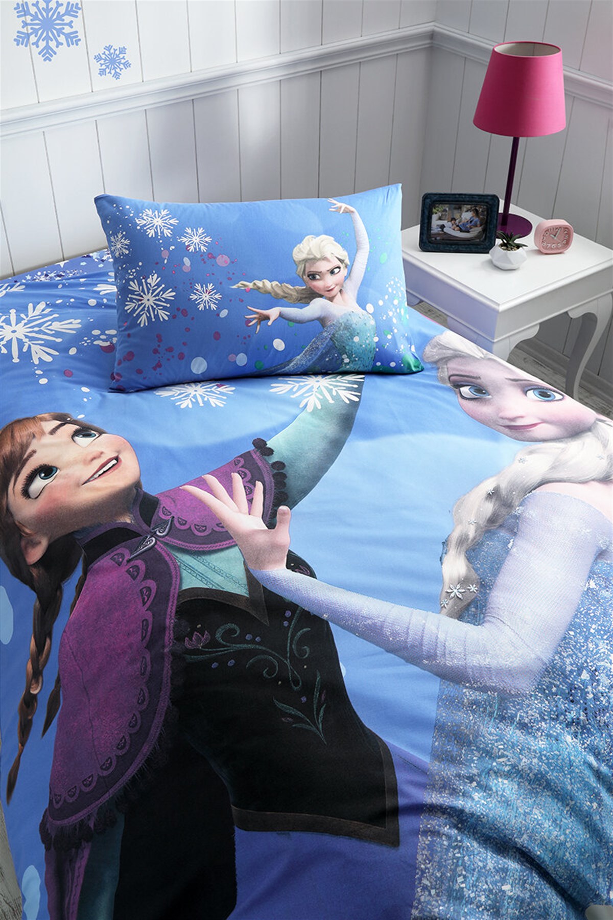 Özdilek Frozen Snow Disney Nevresim Takımı Tek Kişilik-Mavi