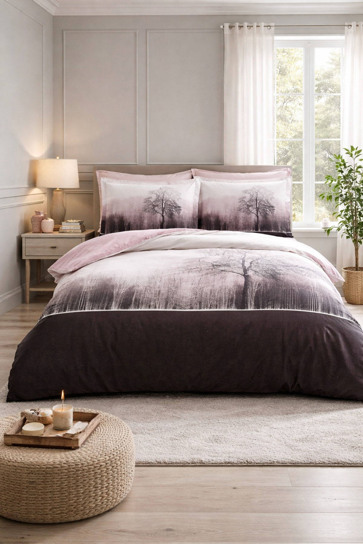 Özdilek Jungle Nevresim Takımı Çift Kişilik - BORDO