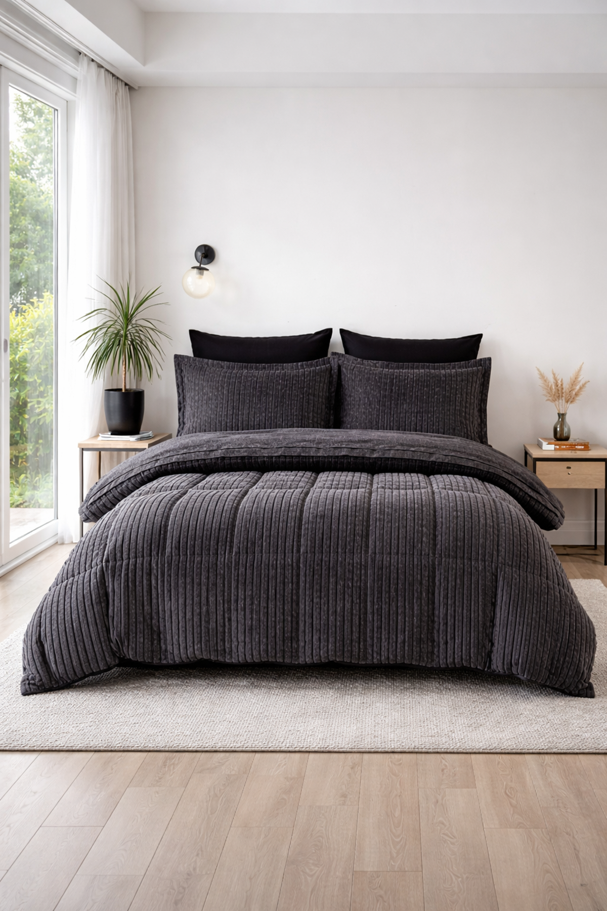 Özdilek Noir Uyku Seti Çift Kişilik - ANTRASİT