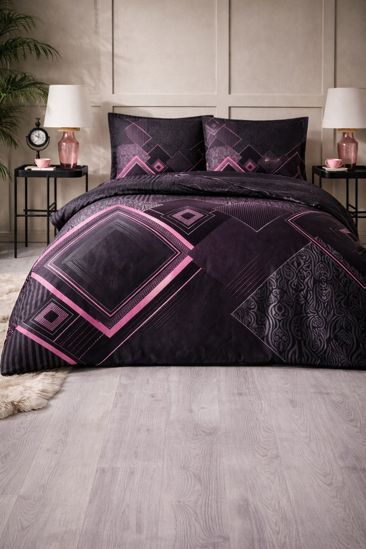 Özdilek Snazzy Nevresim Takımı Çift Kişilik - PEMBE