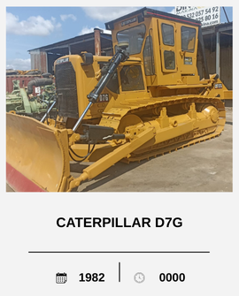 1982 Caterpillar D7G Buldozer